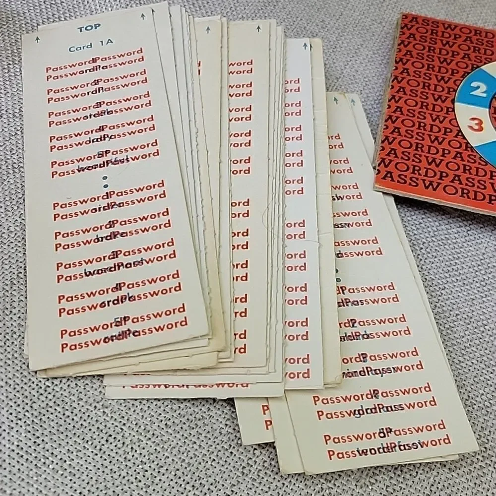 ‎Vintage 1962 Milton Bradley Password Board Game #4260 -Volume 7. Used